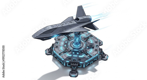 Futuristic spaceship design showcasing advanced technology and innovative engineering concepts.