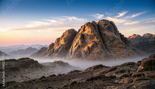 Mount Sinai, Mount Moses in Egypt. Africa