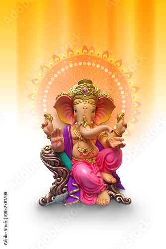 Lord Ganesha, is one of the best-known and most worshiped god in the Hindu religion lord Ganesha of Indian festival tradition