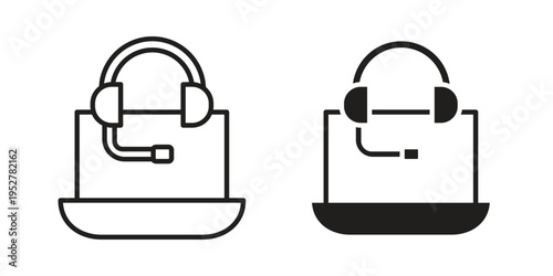 Tech support icon Symbol for App and Web UI Design Vectors