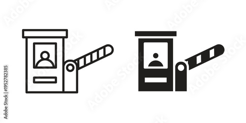 Toll road icon Symbol for App and Web UI Design Vectors