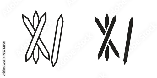 Toothpick icon Symbol for App and Web UI Design Vectors