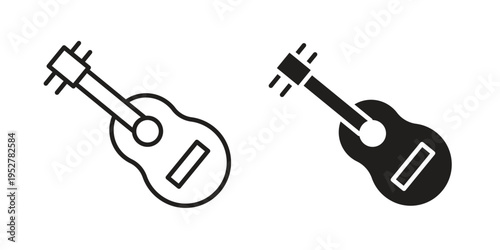 Ukulele icon Symbol for App and Web UI Design Vectors