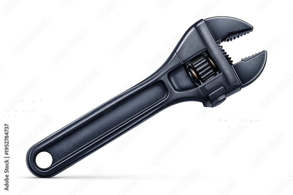Obraz premium Adjustable wrench tool for gripping objects.