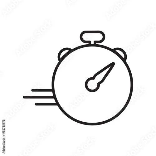 Time's Swift Dash: A minimalist black and white image of a stopwatch, its hands ticking, symbolizing speed, efficiency, and the relentless march of time.