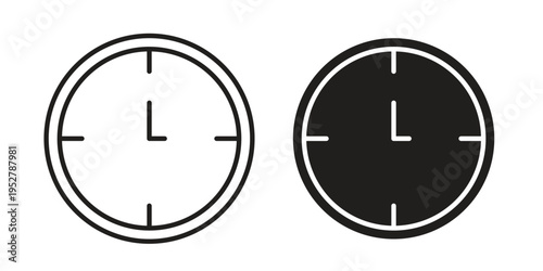 Time icon. filled flat sign for mobile concept. glyph and line symbols