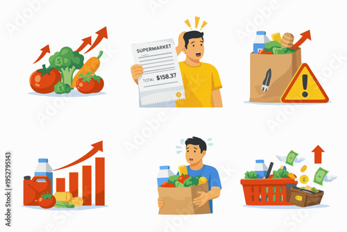 Consumers facing rising grocery store prices and inflation, impacting food costs