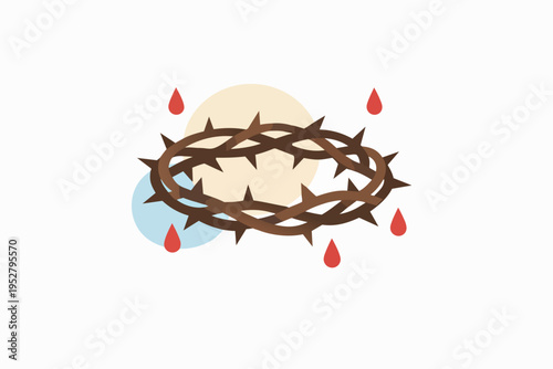 Crown of thorns representing Jesus Christ sacrifice and suffering