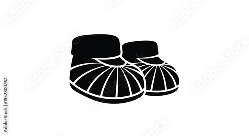 Booties for infants feature a soft construction designed for comfort and ease of use during the early developmental stages of a child's life.