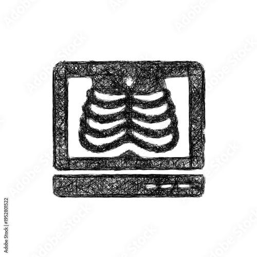 Sketch x ray icon design