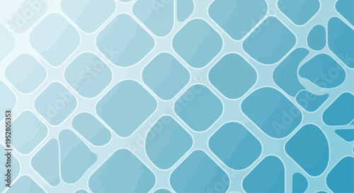 Abstract Blue Organic Geometric Pattern Background.