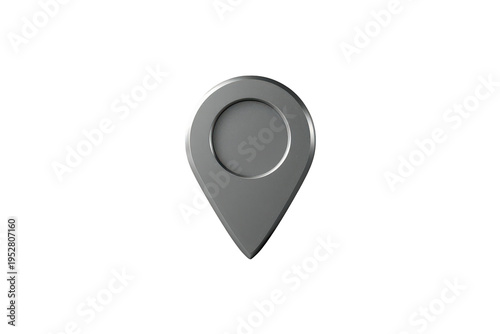 3d silver map pin showing location, navigation, and global positioning system pointer with metallic grey finish Free Download 3d silver map pin showing location, navigation, and global positioning system pointer with metallic grey finish - GFXLoad