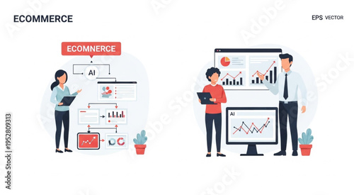 E-commerce data analysis and presentation by business professionals.