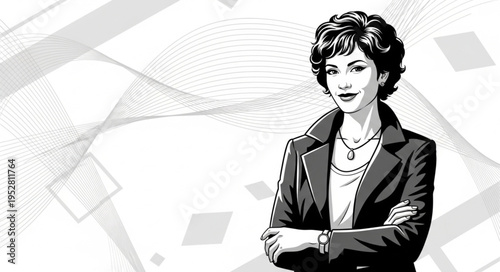 Businesswoman in a Blazer Portrait.