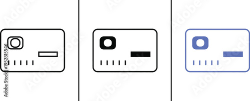 Credit Card Icon Set – Payment, Banking & Financial Transaction Vector