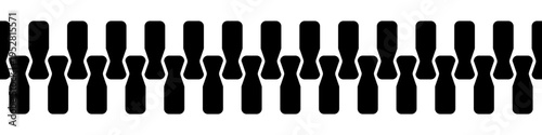 Zipper pattern. Zipper seamless pattern
