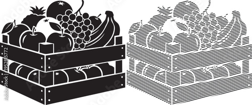 Comparison of traditional and modern crate designs for fruit storage and transport