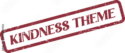 Kindness theme stamp representing compassionate values and benevolent human interactions