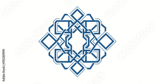 geometric pattern blue shapes design element for branding marketing web