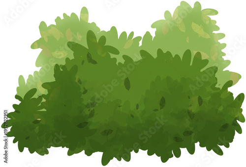 Fotografie Vivid bush illustration suitable for environmental, gardening, or outdoor website designs