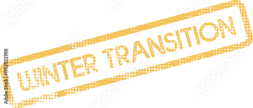Grungy Winter Transition Stamp for Seasonal Change and Weather Related Content