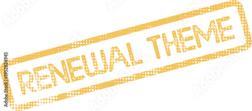 Energetic Renewal Theme Rubber Stamp Mark for Personal Growth and Positive Change