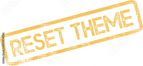 Digital Reset Theme Rubber Stamp Symbolizing System Configuration and Fresh Start Operations