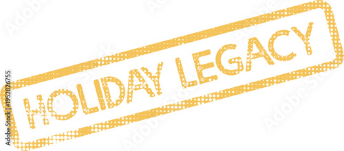 Holiday Legacy textured stamp for celebrating traditions and historical festive milestones