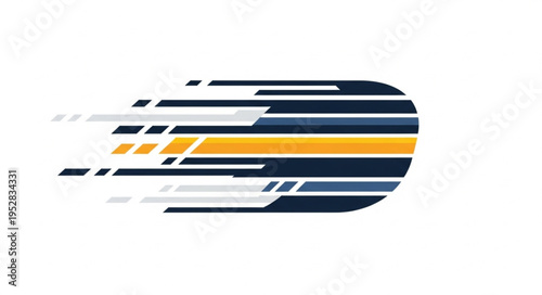 Abstract Speed Lines Forming an Oval Shape for Dynamic Design.