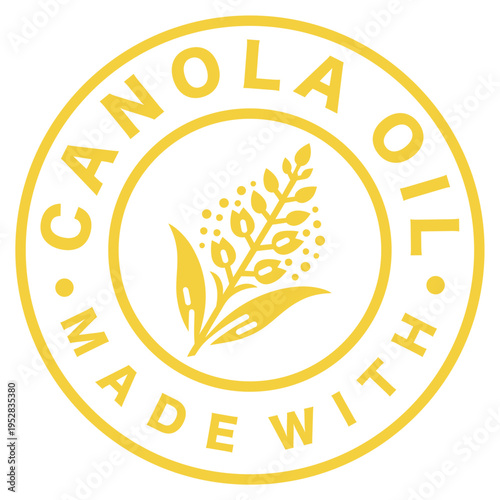 Made With Canola Oil Round La...