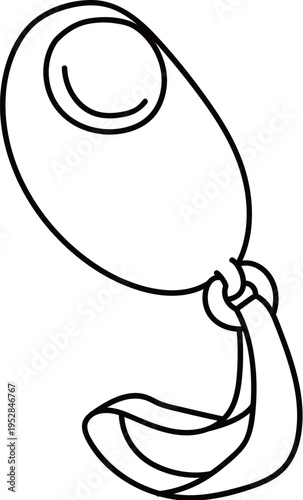 防犯ブザー_線画