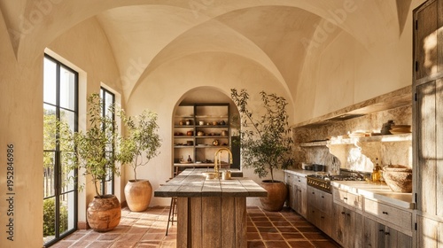 Luxurious Mediterranean Kitchen Interior Design