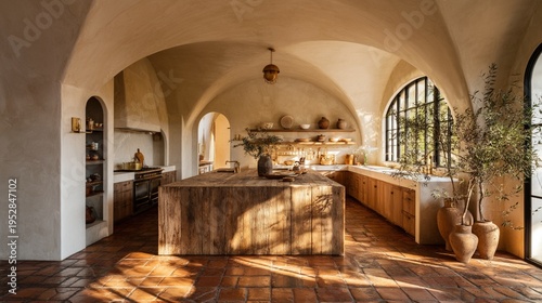 Luxurious Mediterranean Kitchen Interior Design