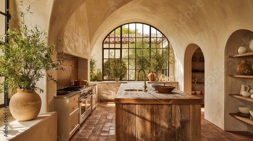 Luxurious Mediterranean Kitchen Interior Design