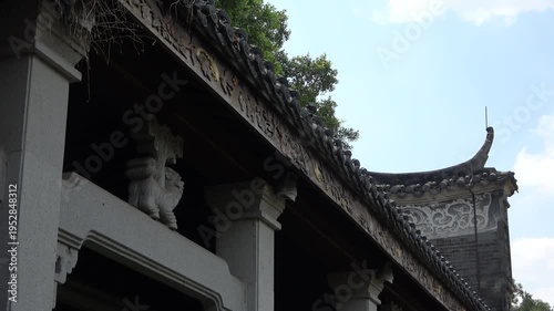 close up of tempel in china