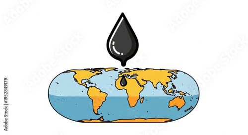 Global Oil Dependency - A Visual Representation of Resource Distribution and Environmental Impact.