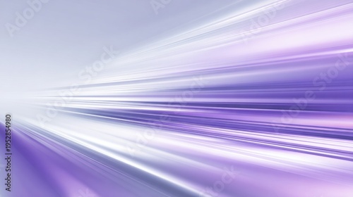 Streaks of brilliant white and lavender light rush toward the viewer from a central vanishing point