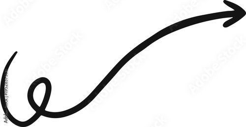 Arrow doodle scribble drawing element