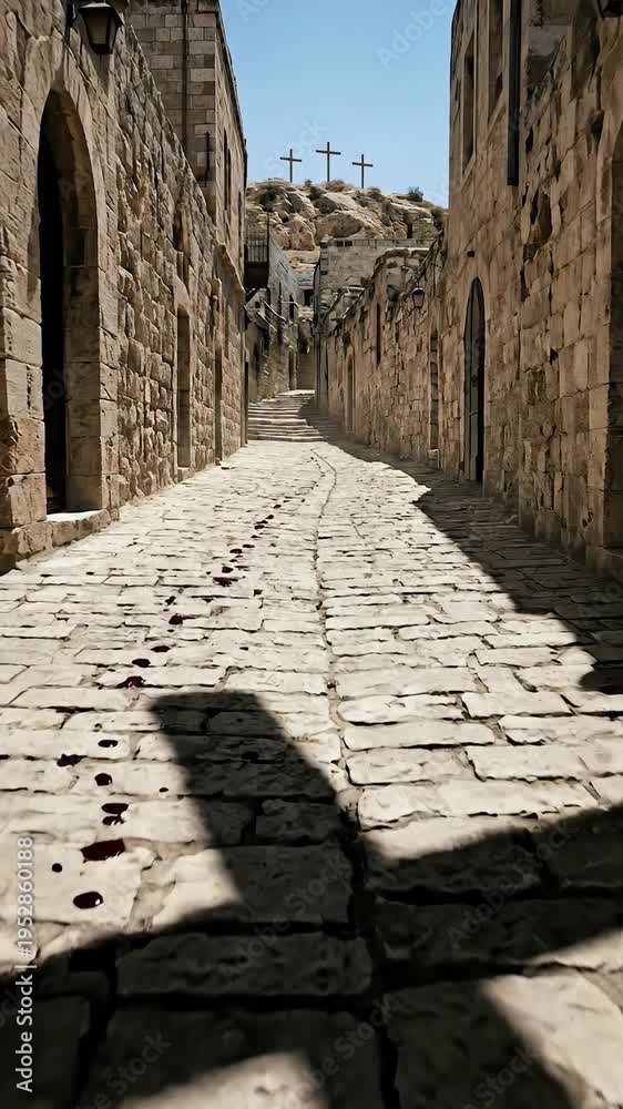 Good Friday, Jesus Christ's arduous path to Calvary, the ancient ...