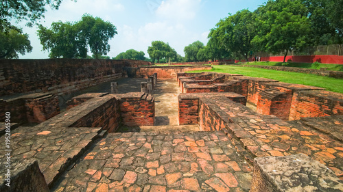 10.10.2024. Varanasi Uttar Pradesh India still picture clicked of famous archaeological sites of ancient monuments during the time of Lord Buddha in Sarnath India