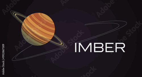 Saturn Planet with Ring System 7.