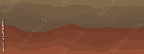 Soil and rock layers cross section