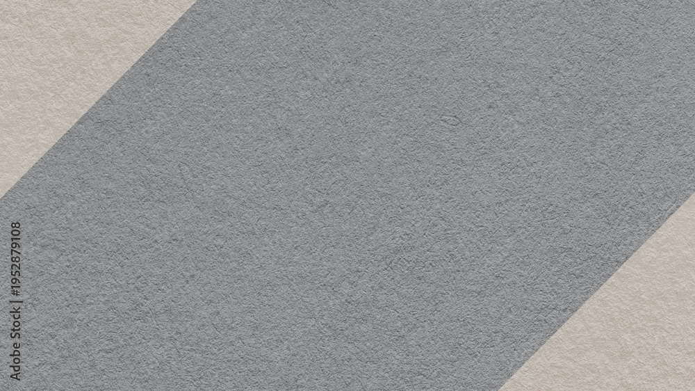 Fototapeta premium Gray paper texture background with light beige corners and copy space for banner presentation template