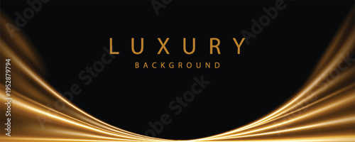 Black and Gold Luxury Background. Modern Classic Premium Design Template. Beautiful Marriage Invitation. Celebration Artwork for Business and Event occasion. Elegant Looking Creative Design Template.