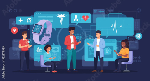 A calm and professional healthcare worker stands with arms crossed, an EKG display visible behind them. Ideal for illustrating medical articles, healt