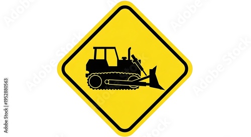 yellow road sign with warning sign
