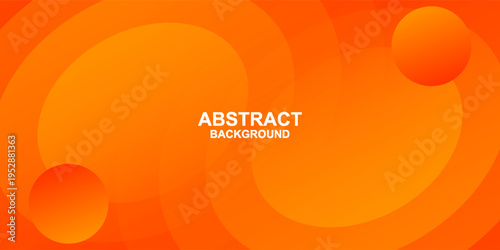 Abstract minimal background with orange color. Dynamic shapes composition. Eps10 vector