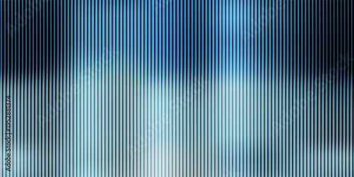 Dark blue grey ribbed glass. Vector ribbed glass texture background. Mesh gradient. acrylic ribbed bath surface. Reeded glass background semitransparent overlay. Bath wall window