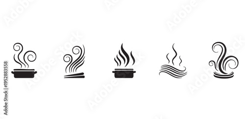 Abstract Steam and Smoke Swirl Patterns