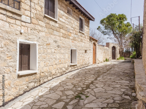 Traditional Stone Streets of Lofou Village, Cyprus